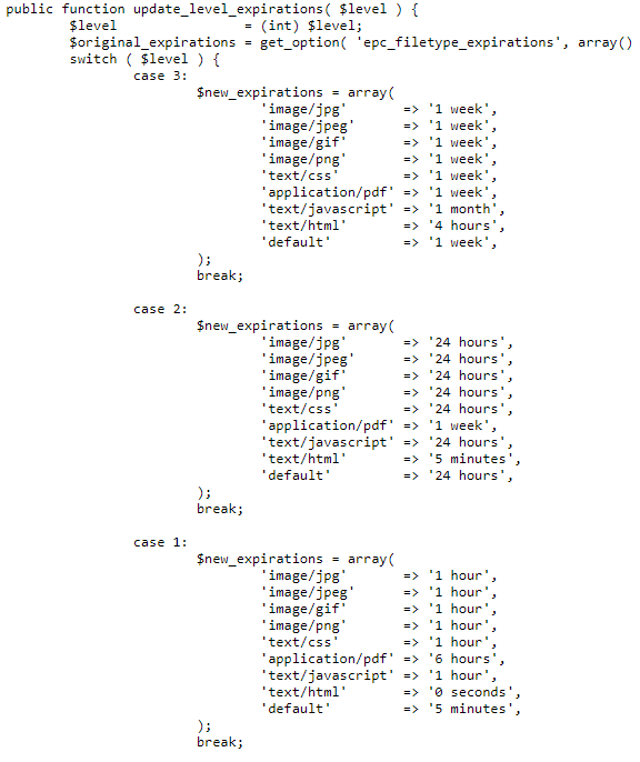 Endurance Cache Expirations